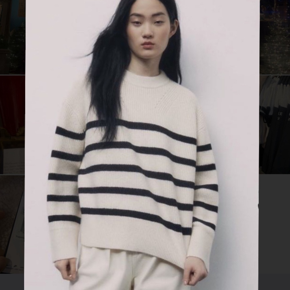 Zara stripped knit sweater